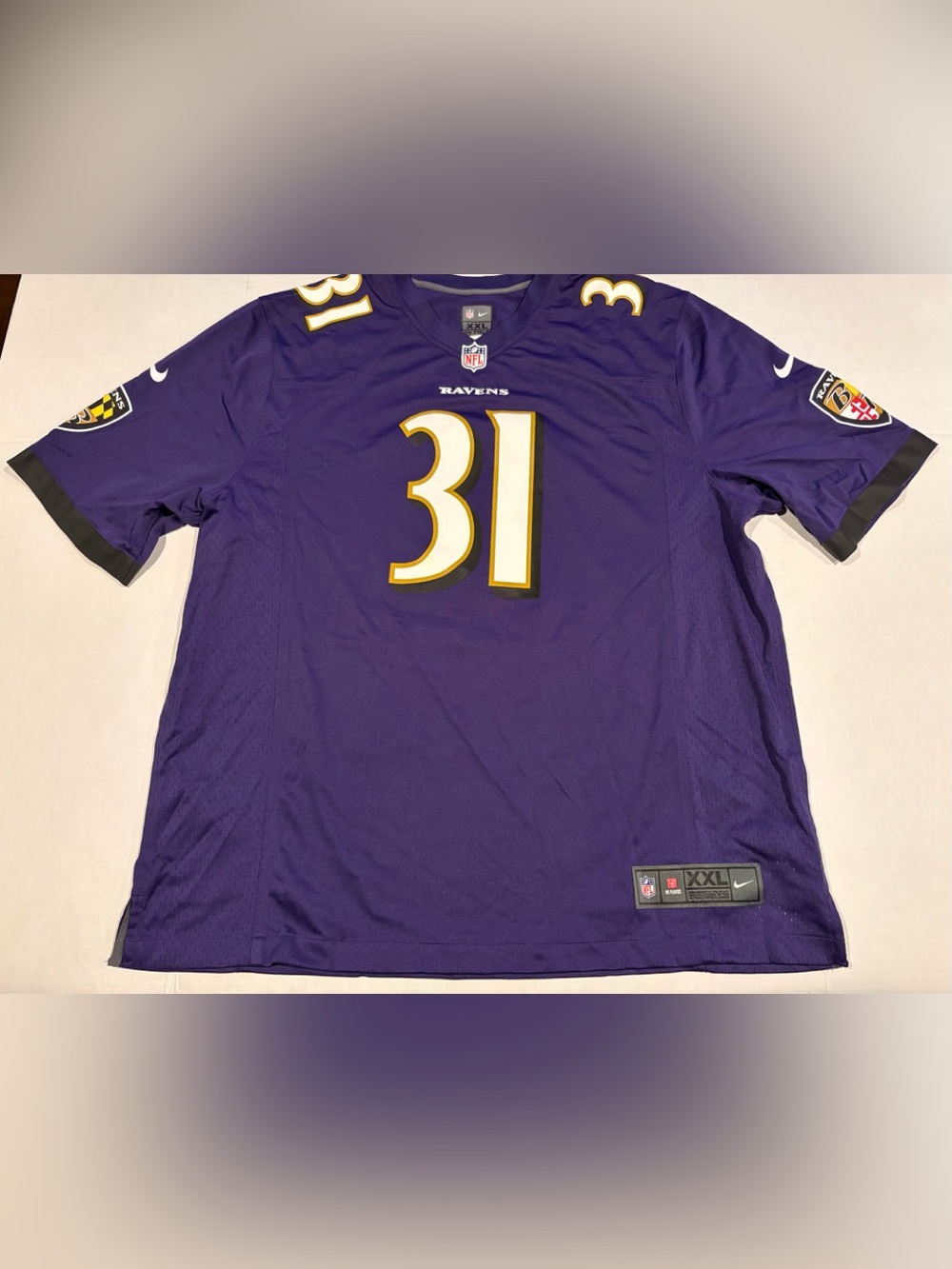 Nike Men’s Jamal Lewis Purple Ravens Retired Player Game Version Jersey XXL NFL